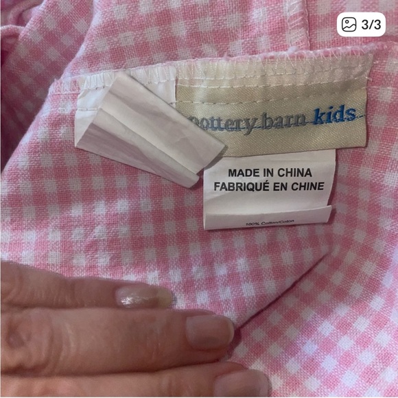 Pottery Barn Kids 🍄 5 discontinued basket liners xl medium green red pink - Picture 2 of 6